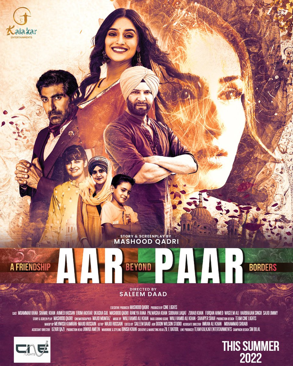 Urdu Feature Film. “AAR PAAR” AAR PAAR is an upcoming Pakistani film Genre. Action. Thriller. Suspense Executive Producer Mashood Qadri Directed by Saleem Daad Story &Screen Play : Mashhod Qadri Cinematographer : Majid Mumtaz