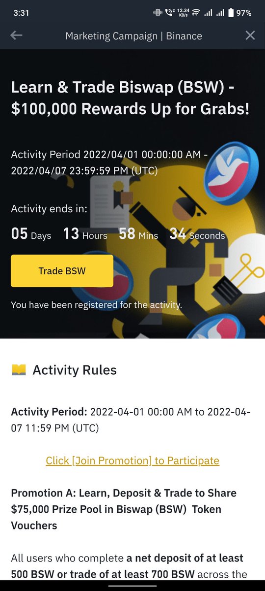 Queenking777's tweet photo. Learn &amp; Trade Biswap (BSW) - $100,000 Rewards Up for Grabs @binance  #BSW #BSWUSDT @cz_binance https://t.co/DHPGSCA7gU