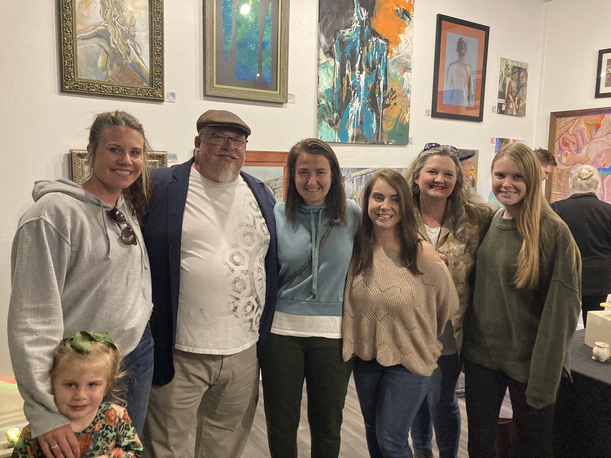 CMaloneyNEHS's tweet photo. I love our @TrojanNation11 family! Lots of support for our Art Teacher at Meridian’s Full Moon on Fifth. Cary Haycock is so talented! https://t.co/AYwWbm7Ndq