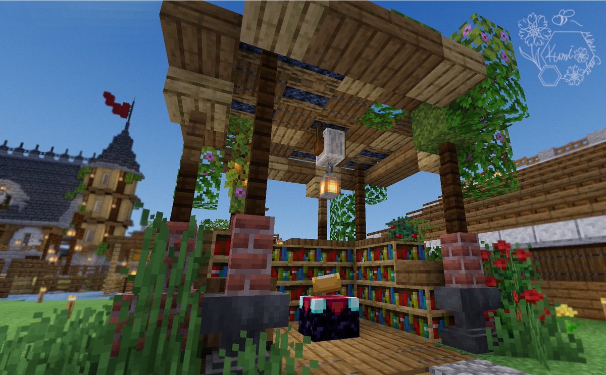 _quumii_'s tweet photo. 野ざらしだったエンチャント台にちょっとした屋根をつけました😆
#Minecraft
#minecraft建築コミュ
#MinecraftJE
#バニラ建築学部
#サバイバル建築クラブ
#lastworld https://t.co/rVzdN9lMzK