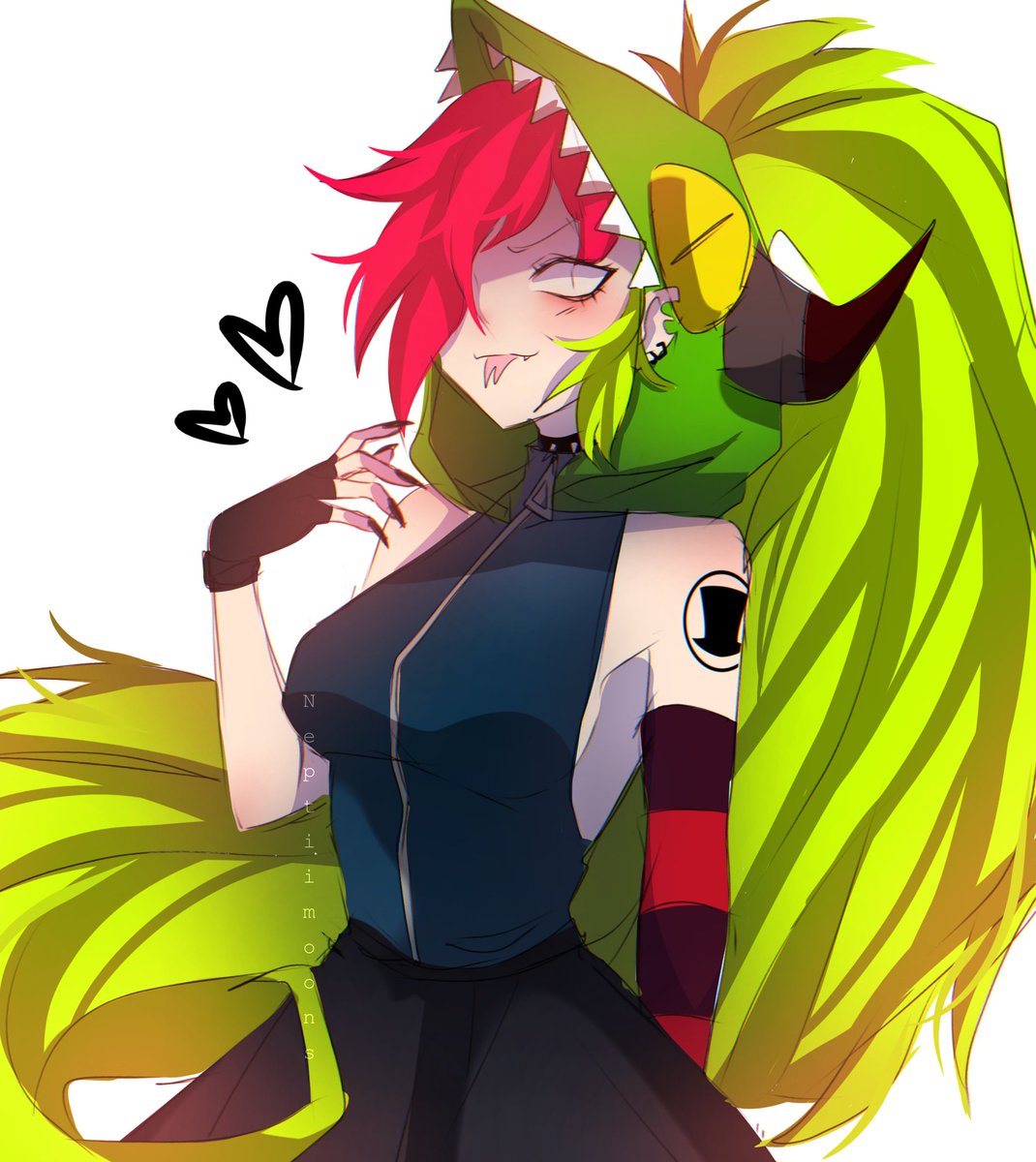 Neptiimoons's tweet photo. 🎂🦎 
#Villainous #villanos #Villainousfanart #demencia https://t.co/Hc7fEWw14G