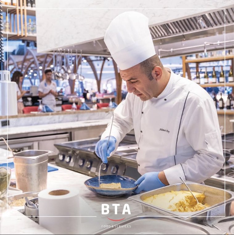 by_BTA's tweet photo. Şeflermizin ellerinden en özel lezzetler.

The most special tastes from the hands of our chefs.

#BTAWorld #Havalimanı #Airport https://t.co/o79t8eciA1