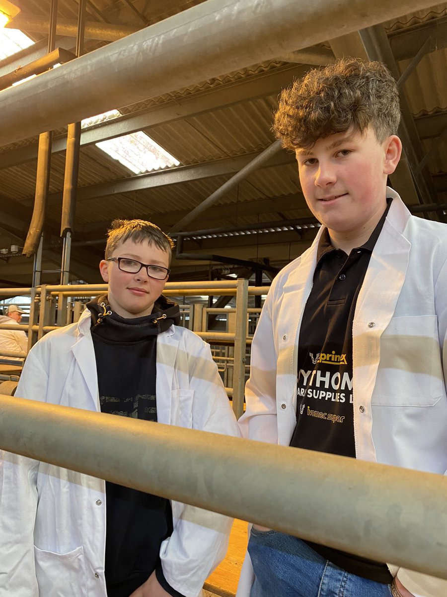 Ellis a William yn barod i gystadlu yn y Fferm Ffactor Iau 🌟 

Boys ready to compete in the Junior Farm Factor!

#boisllanddarog