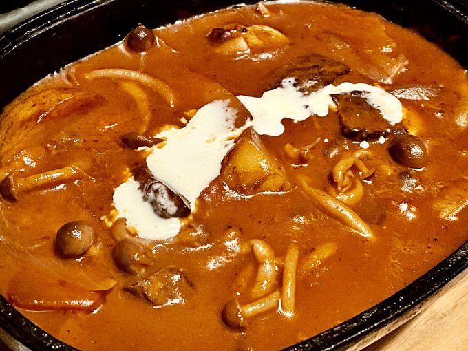 ビーフシチューできた!
シチューひきまわし! 