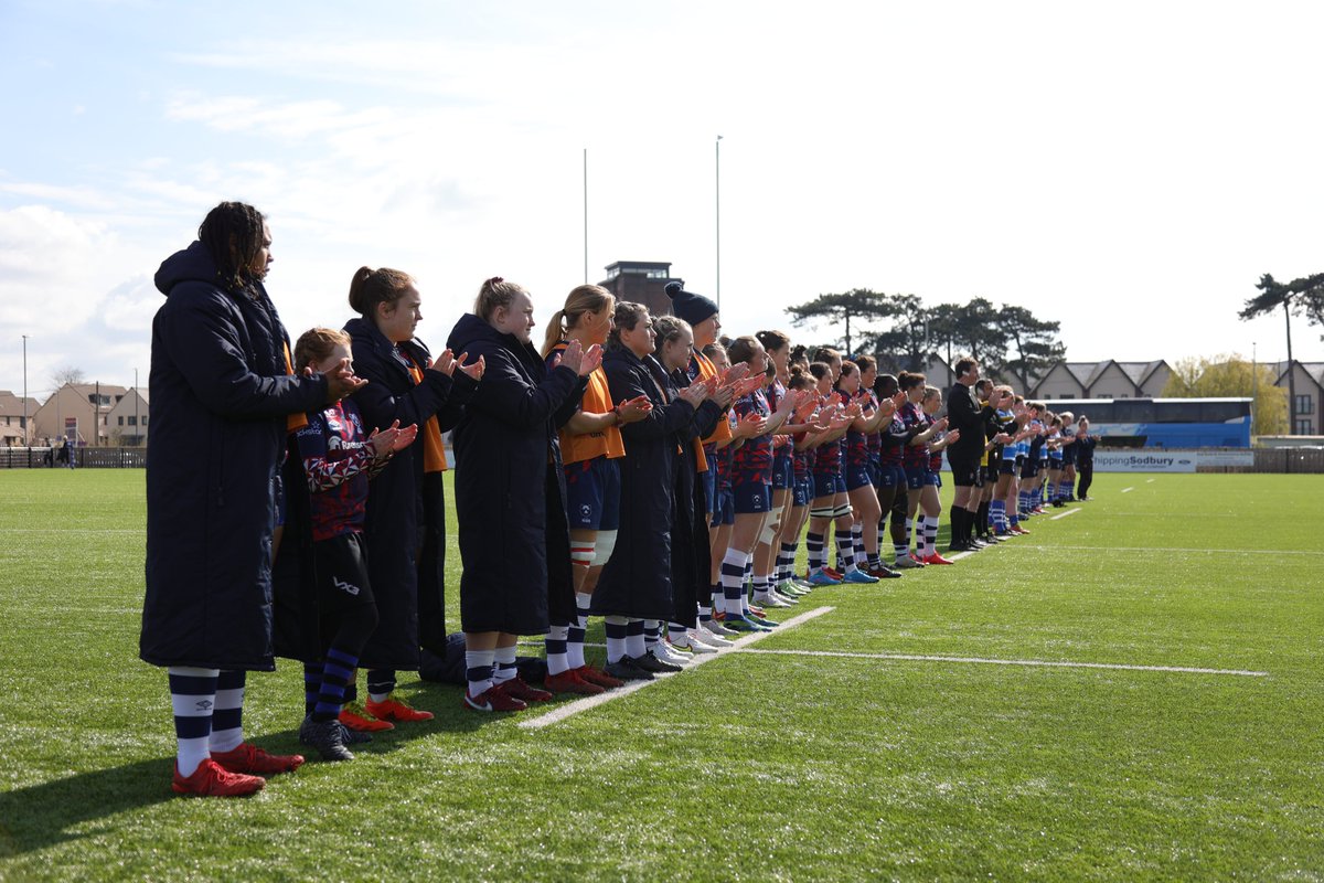 BristolBearsW's tweet image. A minute's applause in memory of @UWEBristol player Maddy Lawrence 💙

#BRIvDMP | #BristolBearsWomen
