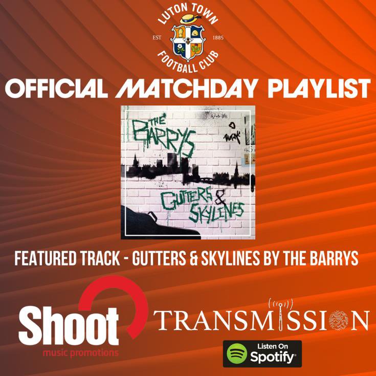 Transmission Indie (@transmissionltn) on Twitter photo ‘Gutters & Skylines’ by <a href="/barrys_the/">The Barrys</a>, out now on Luton’s @vbah_fanzine Records, is one of the featured tracks on <a href="/lutontown/">Luton Town FC</a>’s matchday playlist at today’s Championship clash with <a href="/MillwallFC/">Millwall FC</a>. In association with <a href="/shoot_music/">We Shoot Music</a>
🎧 open.spotify.com/track/304c6H0W… ‘Gutters & Skylines’ by <a href="/barrys_the/">The Barrys</a>, out now on Luton’s @vbah_fanzine Records, is one of the featured tracks on <a href="/lutontown/">Luton Town FC</a>’s matchday playlist at today’s Championship clash with <a href="/MillwallFC/">Millwall FC</a>. In association with <a href="/shoot_music/">We Shoot Music</a>
🎧 open.spotify.com/track/304c6H0W…