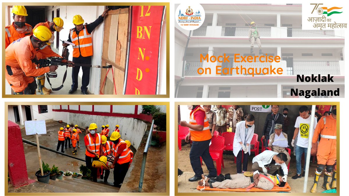 12bnndrf's tweet image. #12NDRF conducted Joint #MockExercises on #earthquake @Noklak #Nagaland with district Administration.Various stakeholders of district participated in exercise to improve #preparedness on disaster management.More than 154 persons were benefited.
@Neiphiu_Rio