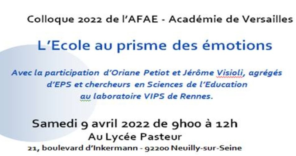 EmmaBreuilh's tweet photo. Samedi prochain 9 avril ce sera l'heure d'échanger sur la matinée @afae_fr @acversailles  sur les émotions à l'Ecole autour un buffet de l'amitié 😊 @EmmanuelTranch1
Inscriptions sur https://t.co/fmLsL4tSTh ✓ https://t.co/rlSo2eq94i