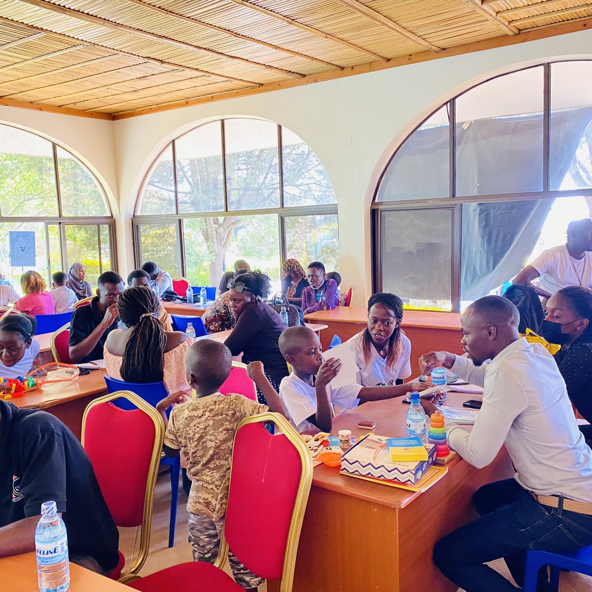 SLTF_Uganda's tweet photo. Our esteemed team of therapists doing assessment with the children and parents at the speech and behavior therapy clinic 
#AutismAcceptanceMonth #AutismAwareness @embraceKulture @nextstepspeech @ckawunde @GideonKabenge @Crystal58475967 @Alycespeechie @stephenkabenge https://t.co/YYcbM4grkk