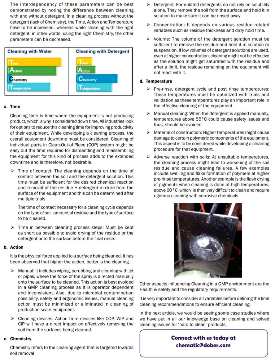 Pharma Times - IPA (@pharmatimes_ipa) on Twitter photo Read our feature on “Cleaning” by Priya Poduval, Technical Director, Dober – Pharma Division.
#pharmaceuticalindustry #cleaning #PharmaTimes
<a href="/AlkaMukne/">Alka Mukne</a> <a href="/raovadlamudi/">Rao Vadlamudi</a> <a href="/narendramodi/">Narendra Modi</a> <a href="/PMOIndia/">PMO India</a> <a href="/mansukhmandviya/">Dr Mansukh Mandaviya</a> <a href="/MoHFW_INDIA/">Ministry of Health</a> <a href="/OfficeOf_MM/">Office of Dr Mansukh Mandaviya</a> Read our feature on “Cleaning” by Priya Poduval, Technical Director, Dober – Pharma Division.
#pharmaceuticalindustry #cleaning #PharmaTimes
<a href="/AlkaMukne/">Alka Mukne</a> <a href="/raovadlamudi/">Rao Vadlamudi</a> <a href="/narendramodi/">Narendra Modi</a> <a href="/PMOIndia/">PMO India</a> <a href="/mansukhmandviya/">Dr Mansukh Mandaviya</a> <a href="/MoHFW_INDIA/">Ministry of Health</a> <a href="/OfficeOf_MM/">Office of Dr Mansukh Mandaviya</a>