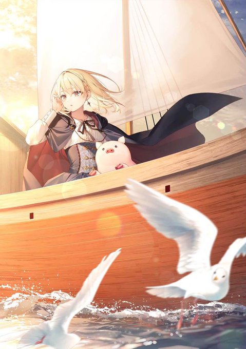 6巻カバーイラスト尊い🐖💕
船を操り龍に乗り、ジェスと豚は謎を解きながら様々な街を旅します!
中には懐かしいあの温泉地も…… 