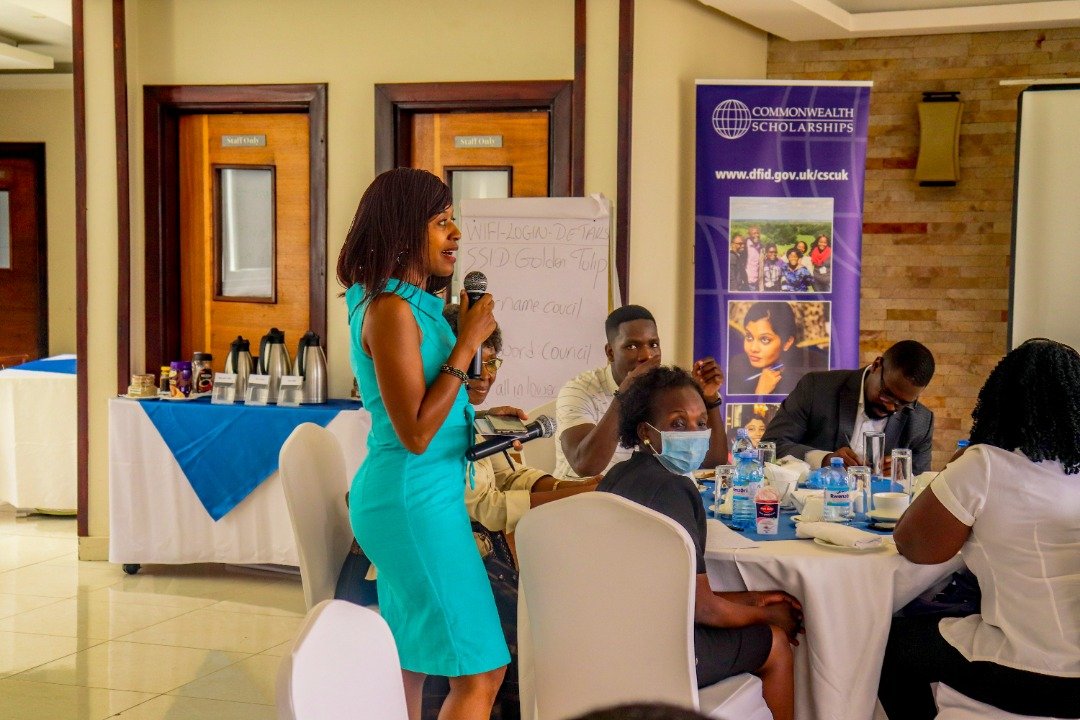 UgBritish's tweet photo. British Council Commonwealth Scholarships Alumni held a breakfast meeting in commemoration of the #iwd22 themed Breaking barriers towards women and girls' participation in decision making and Leadership
#BreakingBarriers
#BreakingBiases
#InternationalWomensDay2022 https://t.co/BxQOYJNBR0