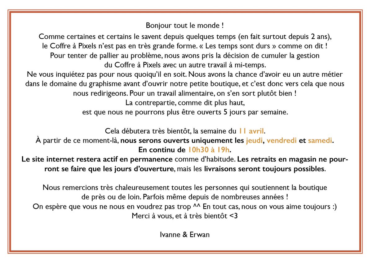 Le Coffre à Pixels tweet media