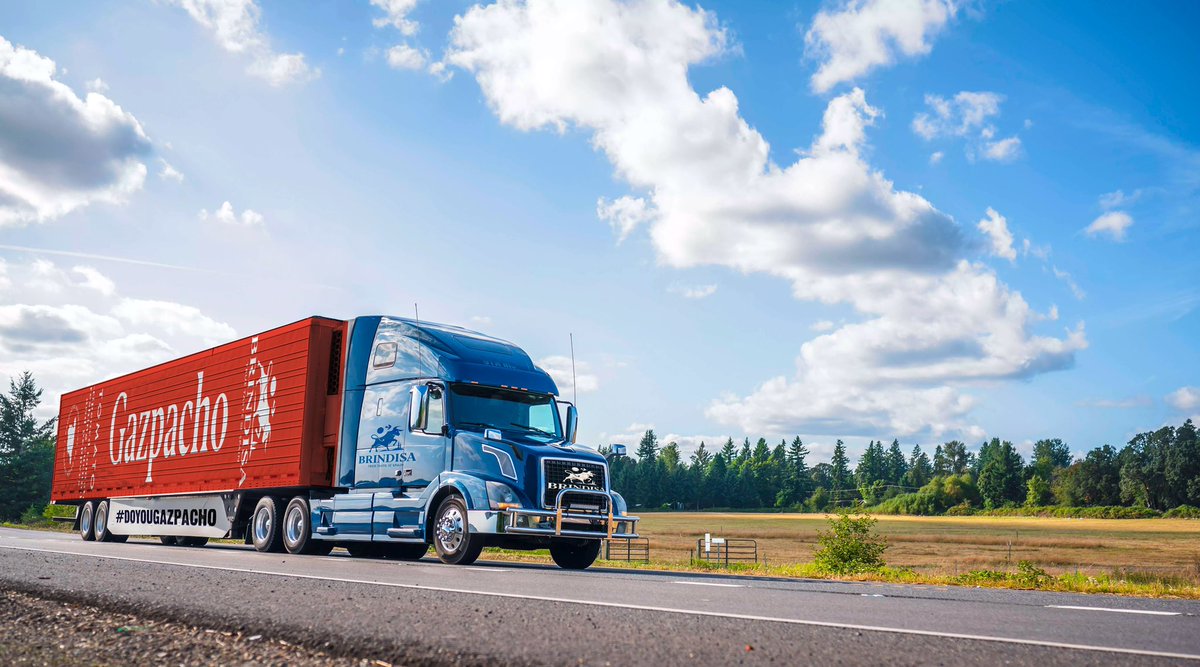 Brindisa's tweet photo. Rollin' rollin! The trucks have left Spain and are on the road, packed with #Brindisa iconic #gazpacho. Now in three authentic recipes! Available soon at selected stores and https://t.co/bXgNXKT2jU
#doyougazpacho https://t.co/kiKK9GwMKP