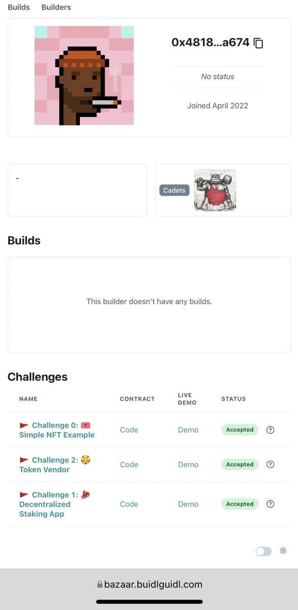 Tedtecch's tweet photo. The past few days has been hectic but amazing
Completed the 3 challenges of game phase
Thanks to @BlockGamesgg @theZuriTeam 
Pushing the limit 💪 https://t.co/6tPZhV17g7