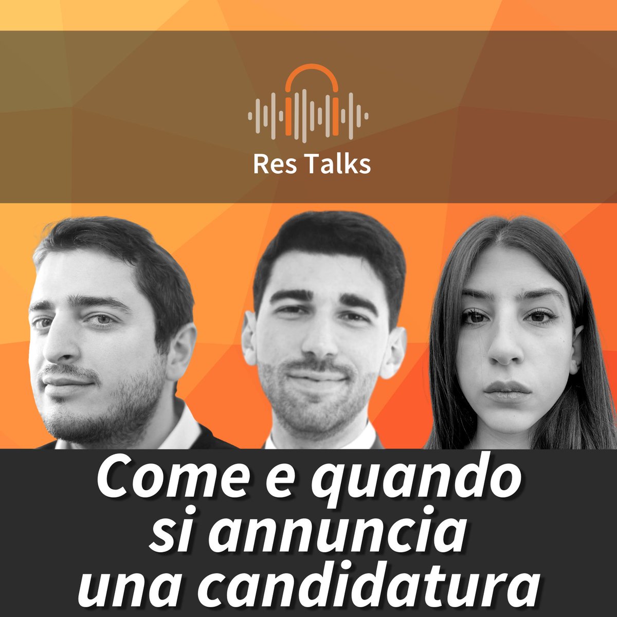 ResPolitics's tweet photo. 🟠 Con una conferenza stampa, per strada, sui social: come (e quando) si dovrebbe annunciare una #candidatura?
👉🏼 Ne parliamo nella nuova puntata di #ResTalks con @DiDimonaco, @unminutoescendo e @LorenzoPelacani  

🔗Link alla puntata: https://t.co/ML1hwF1WdS

#amministrative2022 https://t.co/uulYC3eJx7