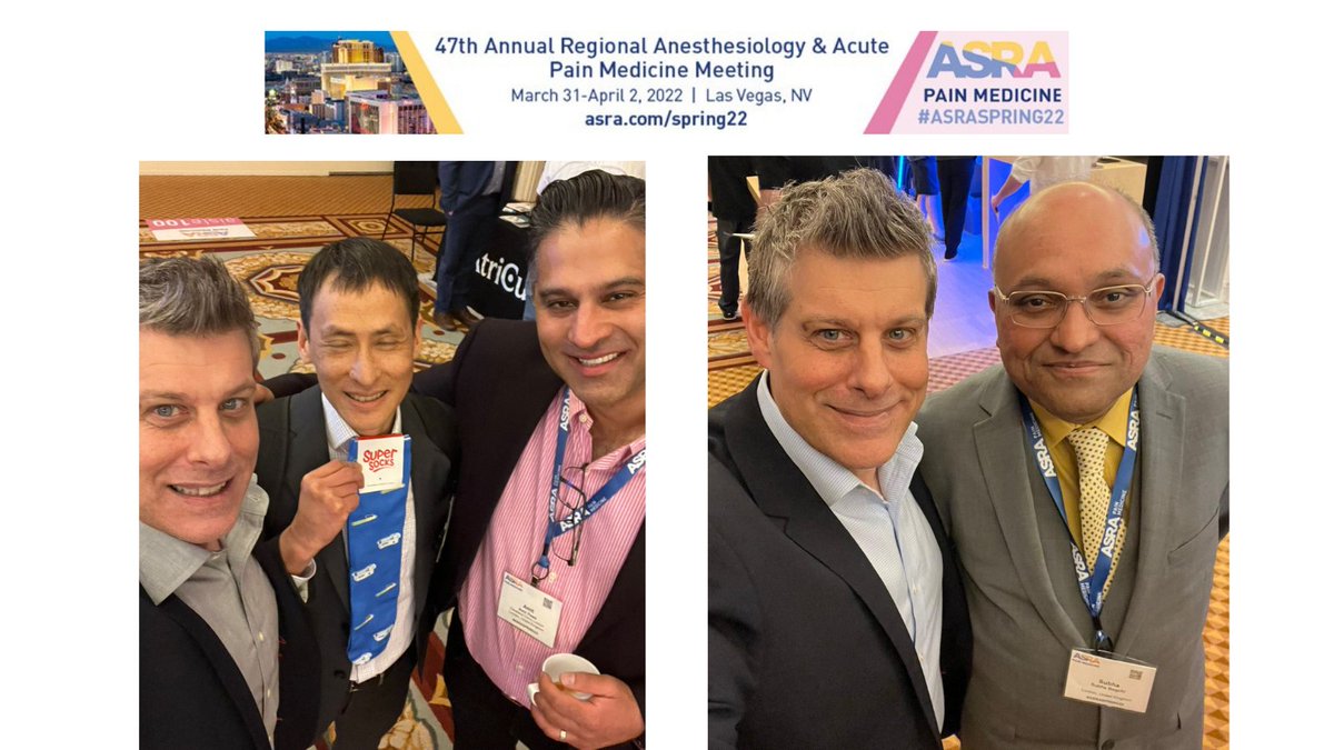 medovate's tweet photo. So good to meet leading names in the #regionalanesthesia field at @ASRA_Society #ASRASPRING22 including @amit_pawa @bagchisubha & @KiJinnChin.
Some #SAFIRA #blocksocks also made an appearance!
#anesthesiology #anesthesia #regionalanaesthesia https://t.co/qXIKv2WUVW