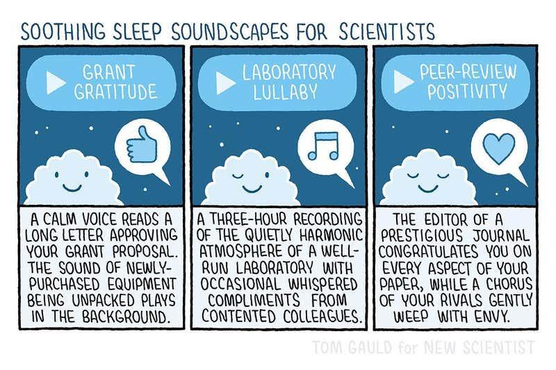 newscientist's tweet photo. If only it were always this relaxing...

You can see all our @tomgauld cartoons on our website.
https://t.co/M2o5ypJndu https://t.co/Prn8v0PAjX