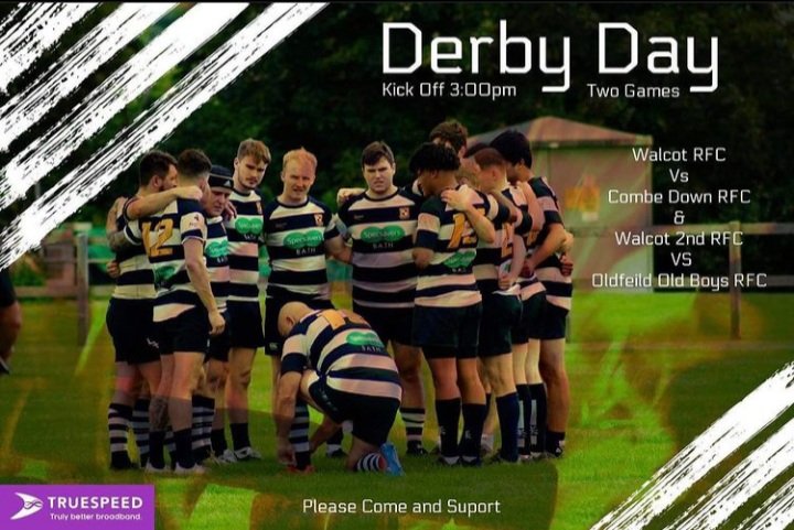 Walcot Rugby (@walcotrugby) on Twitter photo Biggest day of the season in the Walcot calender. The 1st XV host <a href="/CombeDownRFC/">Combe Down RFC</a> and the 2nd XV face <a href="/Oldfield_RFC/">Oldfield RFC</a> 2nd XV. Two huge local derby's, both KO at 3pm. Get up and support ⚫⚪ #upthewal
<a href="/swsportsnews/">South West Sports News</a> Biggest day of the season in the Walcot calender. The 1st XV host <a href="/CombeDownRFC/">Combe Down RFC</a> and the 2nd XV face <a href="/Oldfield_RFC/">Oldfield RFC</a> 2nd XV. Two huge local derby's, both KO at 3pm. Get up and support ⚫⚪ #upthewal
<a href="/swsportsnews/">South West Sports News</a>