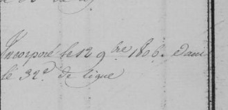 HistDeFeuilles's tweet photo. Pourquoi je n'arrive pas à retrouver Jean Degout conscrit de Civray #Vienne de 1806 #ad86 sur le registre matricule du 32ème de ligne sur le site de @MDHDefense ? Si quelqu'un a une idée #genealogie #registreMatricule https://t.co/tGrttyTI5A