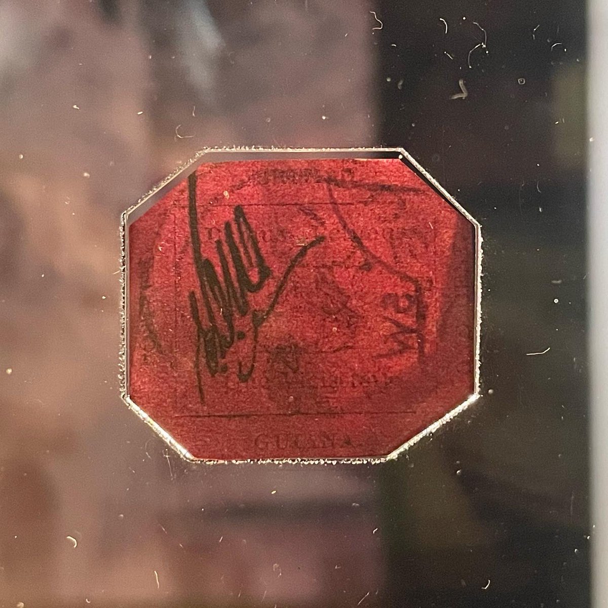 timothydbradley's tweet photo. I've just bought shares in the worlds most expensive stamp. I may have officially lost my mind #1cMagenta #WorldsMostExpensiveStamp #RareStamps #philately #StanleyGibbons https://t.co/97kYJq4BlJ