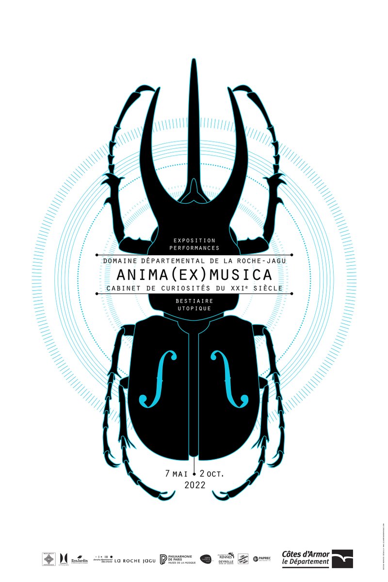 Exposition estivale 2022 à La Roche-Jagu : ANIMA (EX) MUSICA - Cabinet de curiosités du XXIè siècle du Collectif Tout/reste/à/faire. Incroyable bestiaire utopique. 7 mai > 2 octobre 
#mathieudesailly #cabinetdecuriosités #exposition