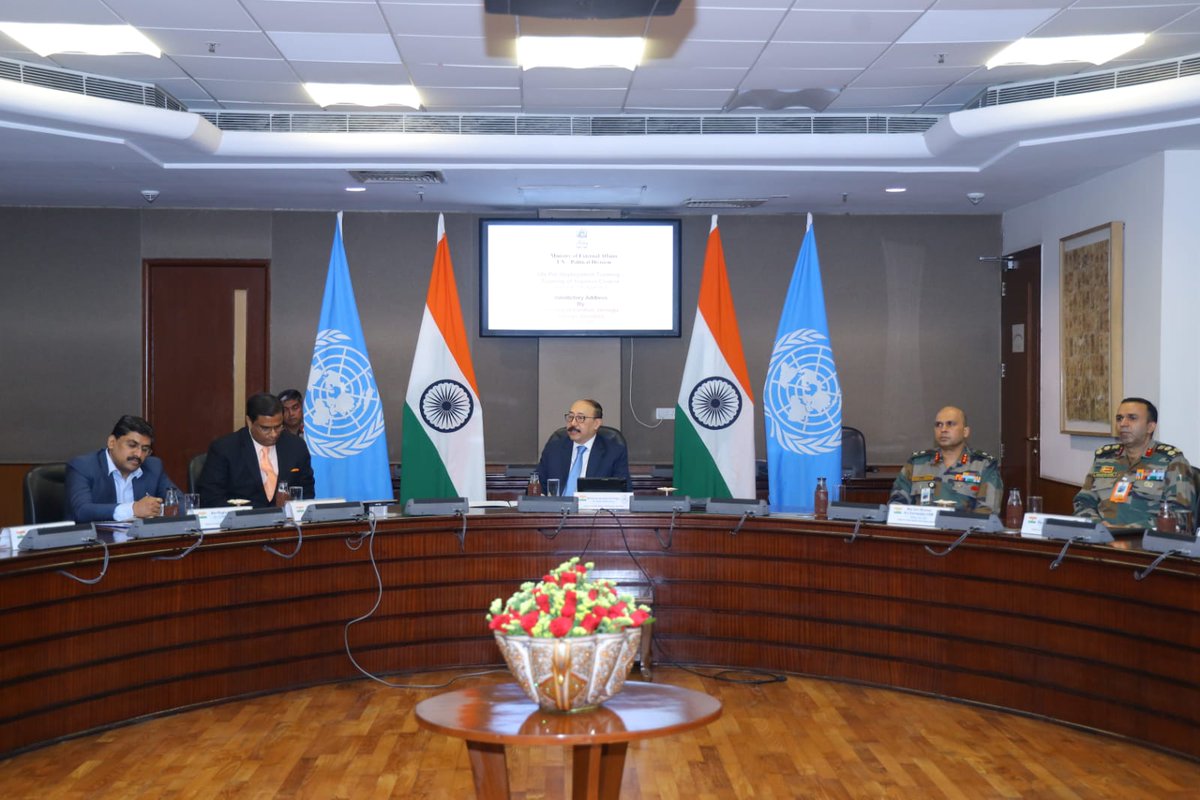 Gurmeet_Singhhh's tweet photo. The course concluded with a #valedictory address by #Foreign #Secretary Shri HV #Shringla.
(2/2)
#UnitedNation
#UN
#Peacekeeping https://t.co/aIZgHhIihh