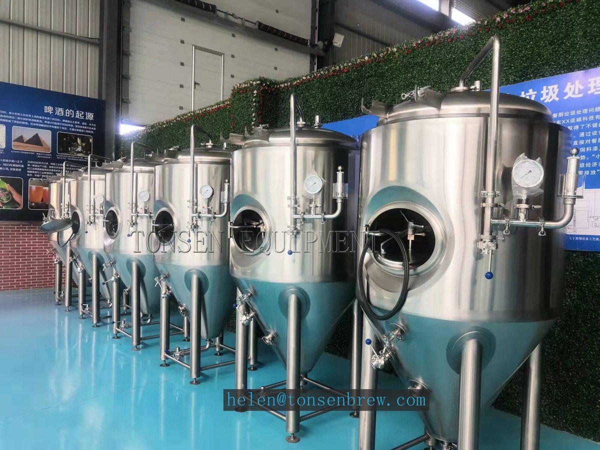 HelenLiu2018's tweet image. 500L fermenter with side manway,1000L 20HL 40HL  unitanks all in stock, can be shipped in one week. If you can't wait to receive them, please don't hesitate to contact us.

Email: helen@tonsenbrew.com
WhatsApp: +86 153 1556 2731

#tonsen #beerfermenter #unitank #fermentationtank