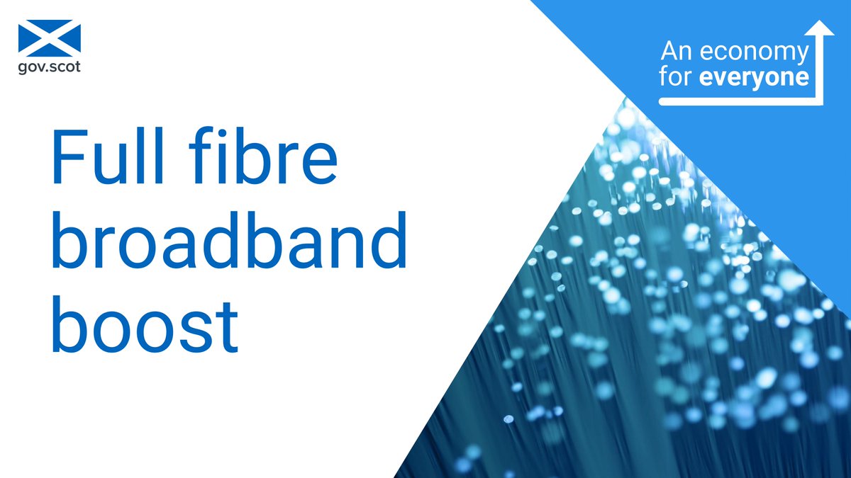 Scottish Government Finance and Economy (@scotgoveconomy) on Twitter photo <a href="/scotgov/">Scottish Government</a> <a href="/CloudNet4/">CloudNet</a> <a href="/GoFibre_UK/">GoFibre</a> <a href="/Hyperoptic/">Hyperoptic</a> <a href="/LothianBB/">Lothian Broadband</a> <a href="/VMO2News/">Virgin Media O2 News</a> The Full Fibre Charter’s pledges aim to extend build further into rural and geographically challenging areas.
The @ScotGov has surpassed one of its key charter pledges by extending 100% non-domestic rates relief on newly laid fibre for operators by five more years. <a href="/scotgov/">Scottish Government</a> <a href="/CloudNet4/">CloudNet</a> <a href="/GoFibre_UK/">GoFibre</a> <a href="/Hyperoptic/">Hyperoptic</a> <a href="/LothianBB/">Lothian Broadband</a> <a href="/VMO2News/">Virgin Media O2 News</a> The Full Fibre Charter’s pledges aim to extend build further into rural and geographically challenging areas.
The @ScotGov has surpassed one of its key charter pledges by extending 100% non-domestic rates relief on newly laid fibre for operators by five more years.