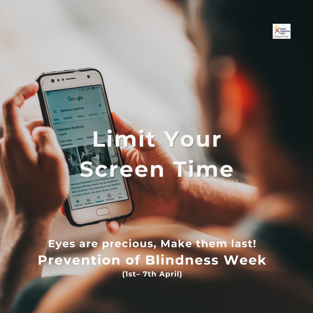 Protect your eyes from the harmful rays emitted by digital devices and prevent vision loss by reducing screen time, taking breaks while using digital devices, wearing anti-glare glasses, and regular eye check-ups. #PreventionOfBlindnessWeek 
@WHO
@MoHFW_INDIA
@GovernmentIndia