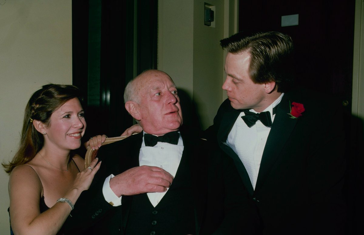 Born April 2nd 1914 #AlecGuinness is one of the finest &amp; most versatile actors of all time. He also happened to be kind, warm, witty, as well as generous &amp; unassuming. He was everything I wanted him to be... &amp; much, much more. 
#ForeverGratefulForOurFriendship