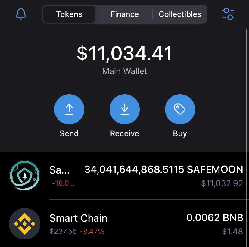 karma_starzz's tweet photo. My most insane wealthy moment was last year when I buy SAFEMOON when it just launched and sold it when it pump up more than x30 and I really can't forget about it. The screenshot was taken before I sell it.🚀🚀 @RichDAO_money https://t.co/4uGjWsSzj7