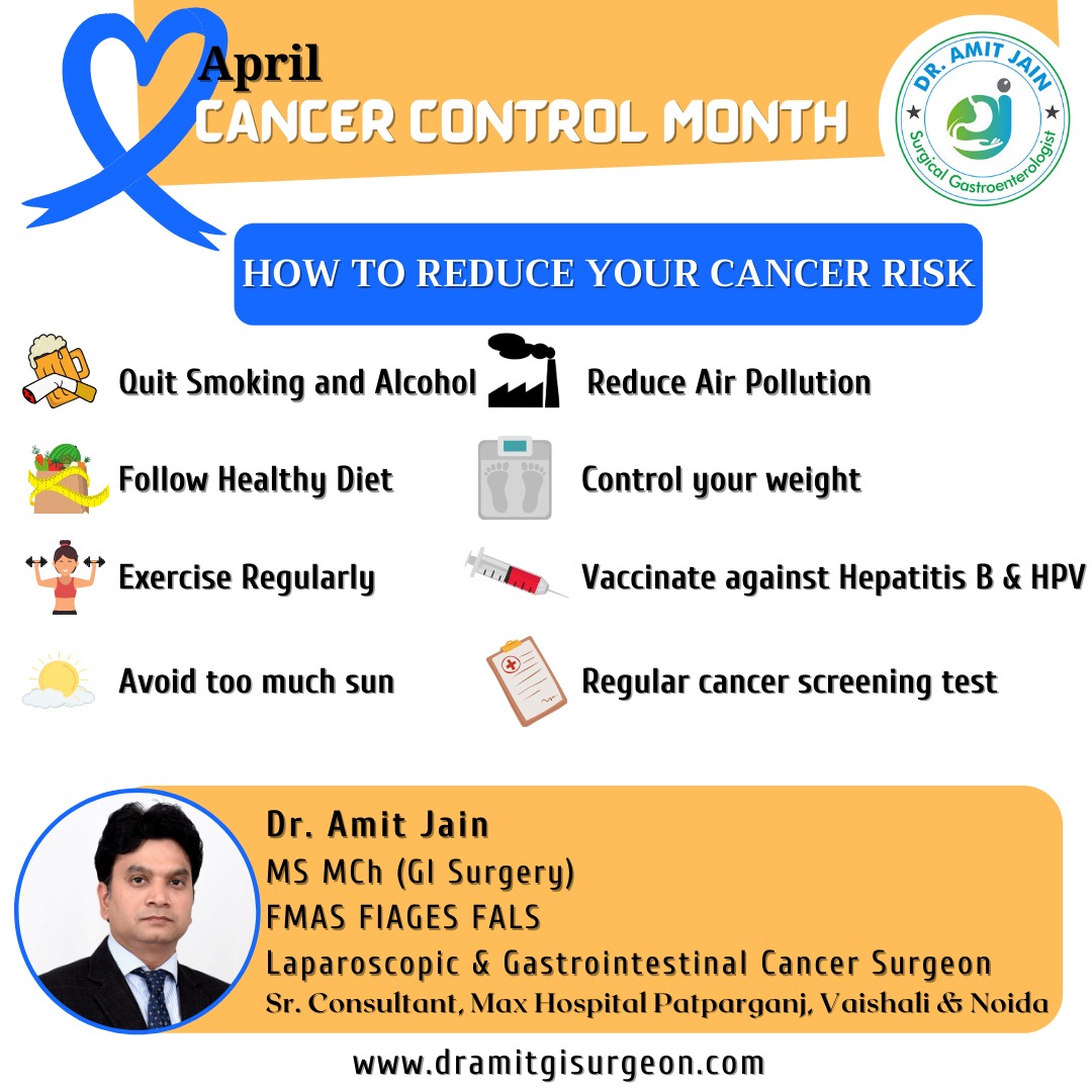 It is always good to be proactive about our health so that we can stay away from cancer. Say No to Alcohol & Tobacco and Yes to Healthy Diet & Exercise
#cancercontrolmonth #cancer #cancerawareness #cancercontrol #cancerprevention