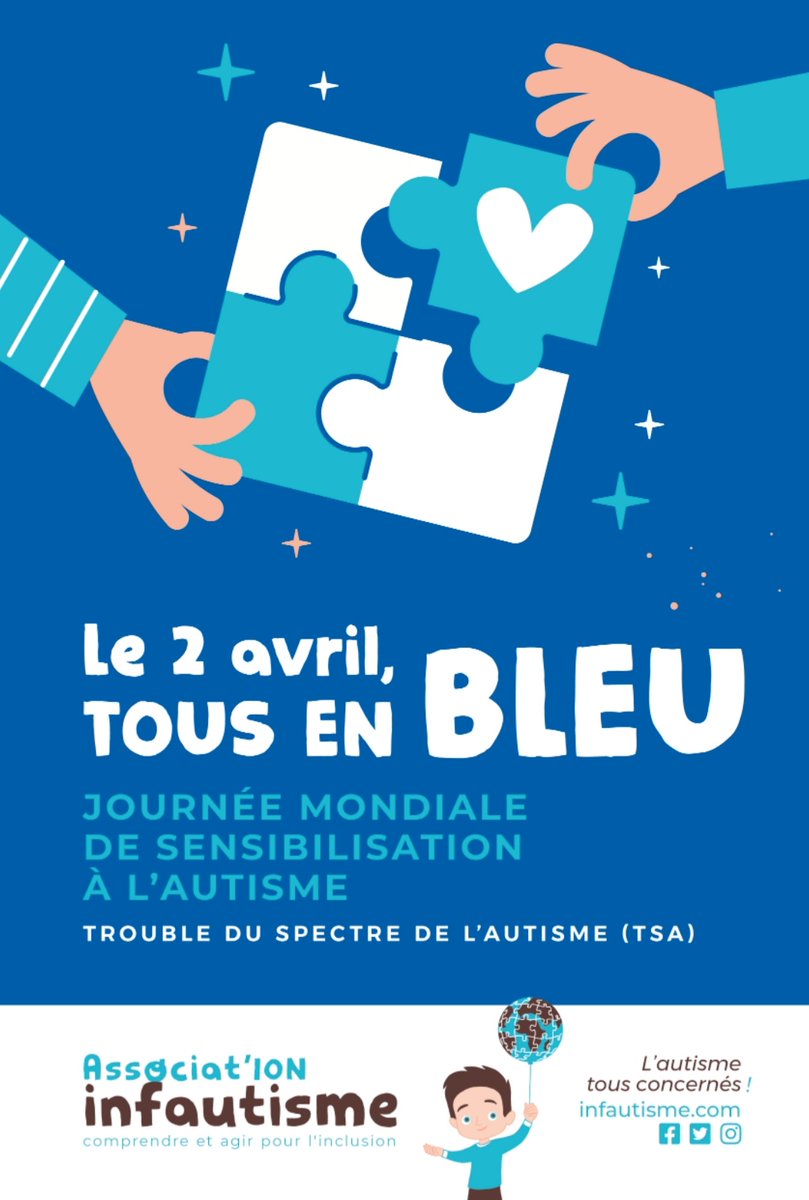 A_Infautisme's tweet photo. Tous en bleu!!! A vos photos! https://t.co/wa83xoj7Hv