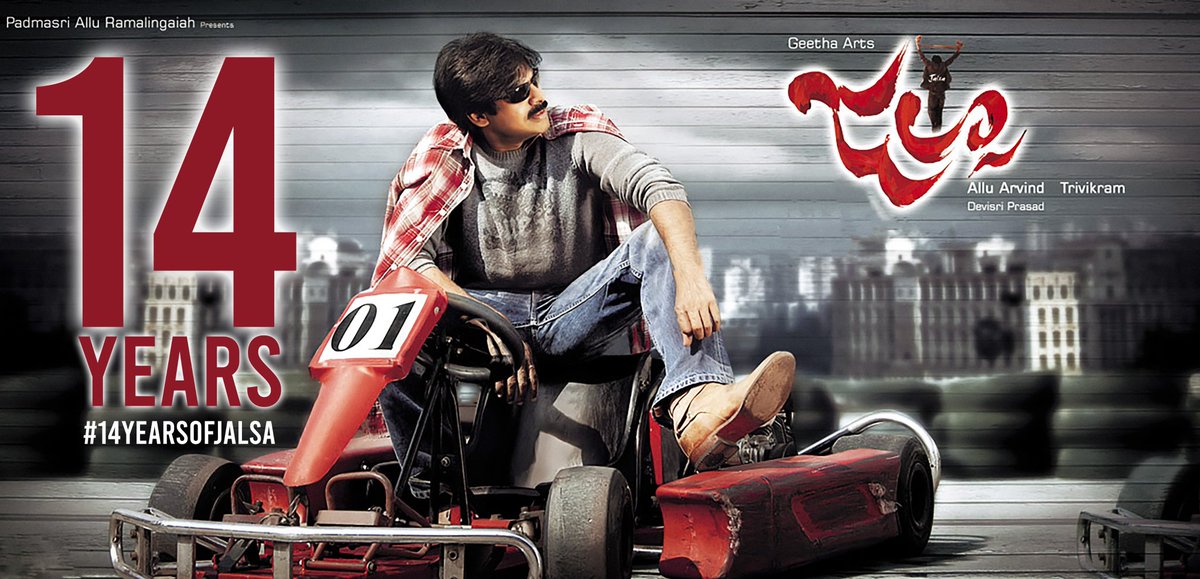 KasaRajuPatel_'s tweet photo. Powerstar @PawanKalyan's Blockbuster Entertainer #Jalsa Completes 14 Years!🤩
#14YearsOfJalsa ⚡
➡️ https://t.co/UPRXMWi8bV
#AlluAravind #Trivikram #Ileana @ThisIsDSP https://t.co/lGqZoEspJf