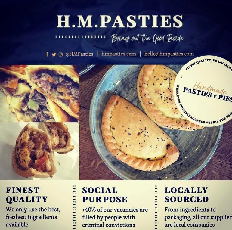 HMPasties's tweet photo. We have three values that we ALWAYS stand by and work too✨
🔹FINEST QUALITY
🔹SOCIAL PURPOSE
🔹LOCALLY SOURCED
#hmpasties #shoplocal #bolton #freshlybaked #tasty #helpingothers #bringoutthegoodinside #buysocial #pasties #boltonbusiness #pies #bakery #boostingbolton https://t.co/OwKo3duMPB