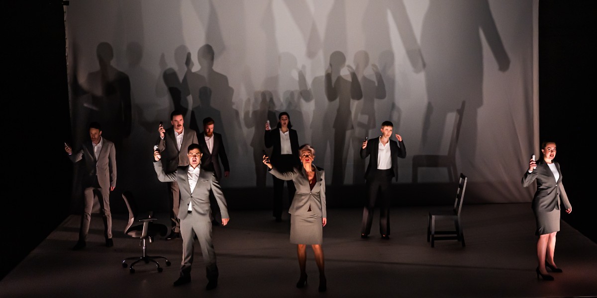 AbbeyTheatre's tweet image. Tonight @conorcomposer’s show-stopping #AbominationDUPOpera will close on the Abbey stage – and what a week it has been.
Kudos to the company for bringing such a powerful production to life each night 👏 @belfastensemble
📷 @neilhphoto