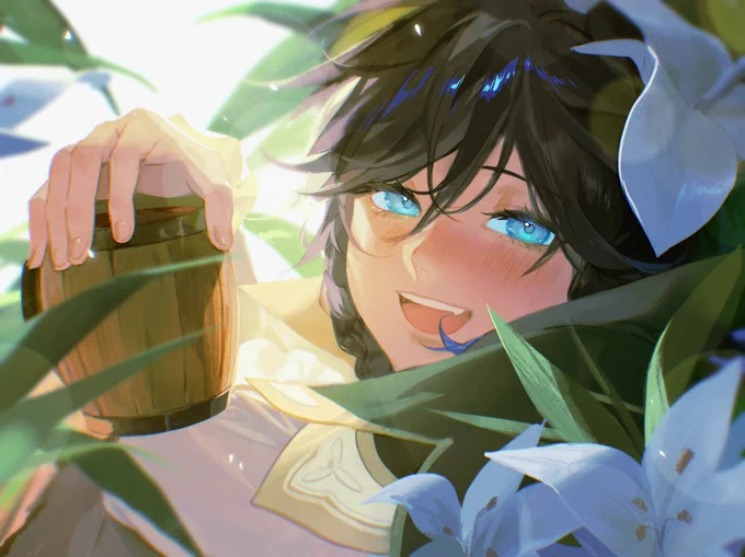 君も一杯どう?
#原神 #ウェンティ #venti  #GenshinImapct 