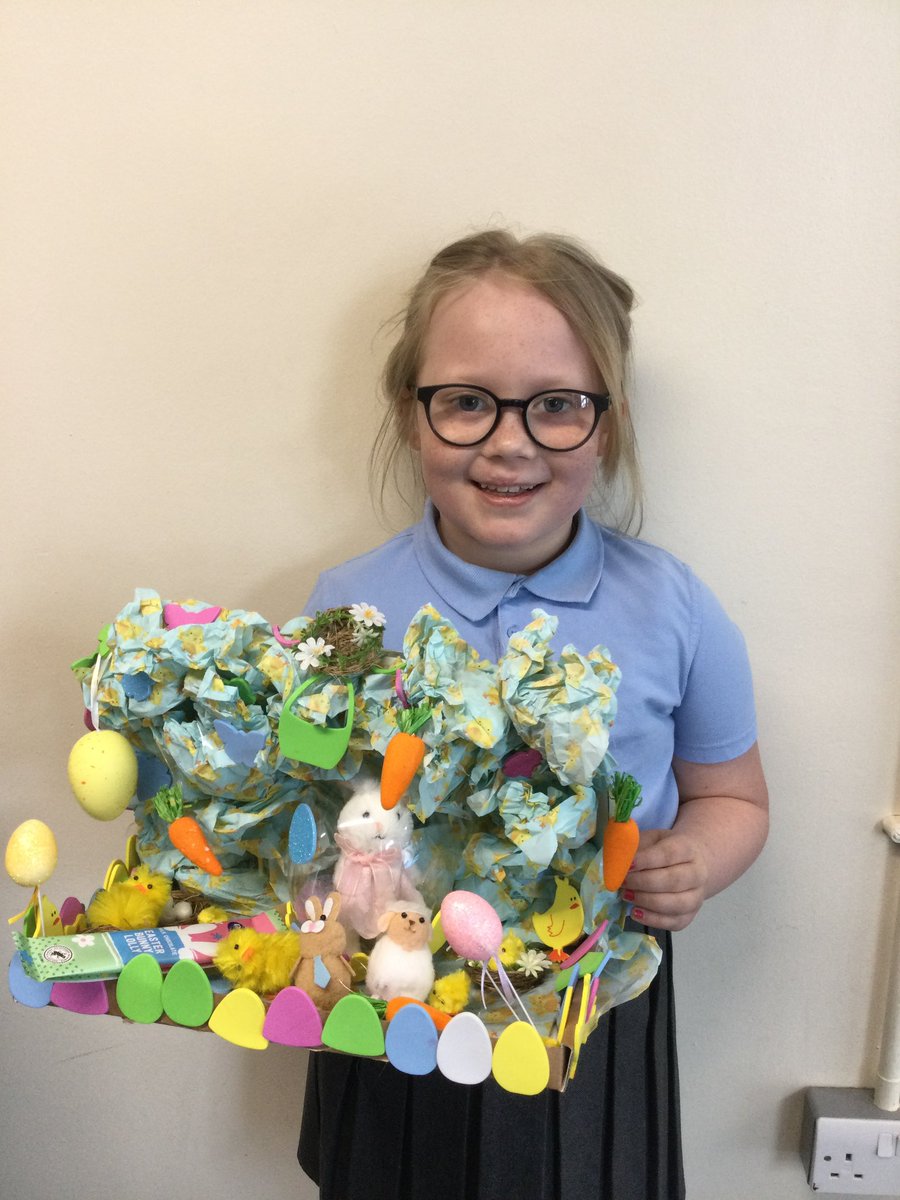 Class3wade's tweet image. Well done to everyone who took part in our Easter Egg competition, superb entries.
The winner from our class was Jack!
