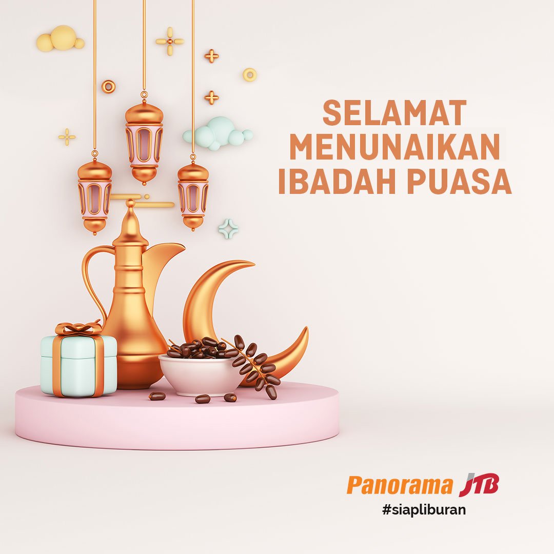 Marhaban Ya Ramadhan! Selamat Berpuasa Dari Panorama JTB! 🌙

Mari sambut bulan suci ini dengan hati yang penuh dengan kedamaian, keharmonisan &amp; kegembiraan. 😀

Selamat menunaikan ibadah puasa 1443 H. Semoga semua amal ibadah kita dilancarkan. 🙏🙏

#Ramadhan
#RamadanMubarak