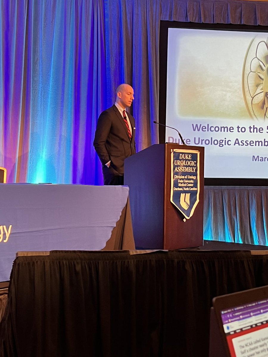 Chad Gridley giving a great talk on office based procedures for BPH at the 2022 DUA #dukeurology