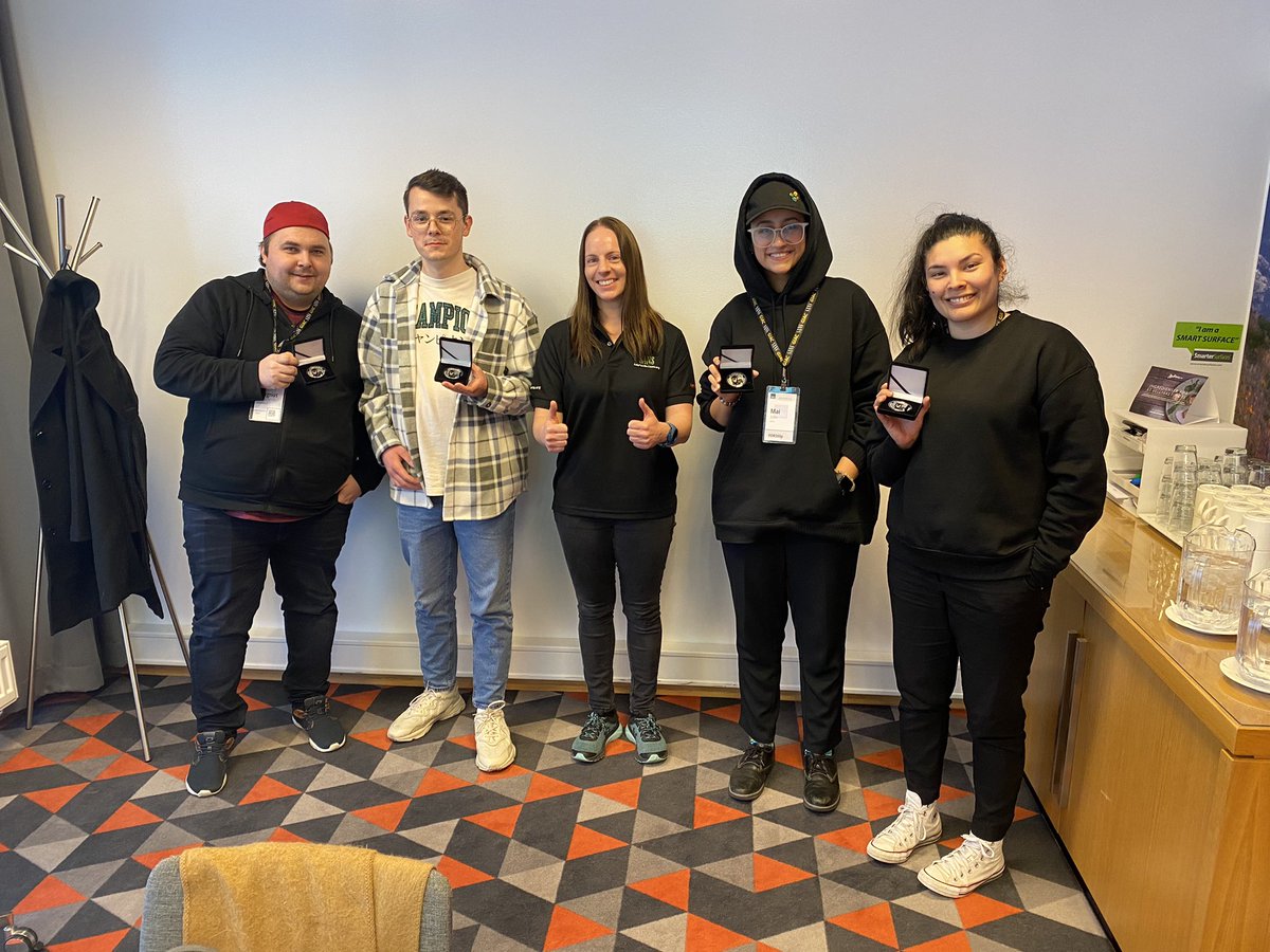 4enzikat0r's tweet photo. Congratulations to my awesome @sansforensics #FOR500 coin winners at #SANSOslo this week! 

A fantastic end to a really fun week. Thanks for all the great questions &amp; teaching me about Norwegian chocolate &amp; customs ❤️

@therandomdent @maiialem https://t.co/hXGCJehQ5q