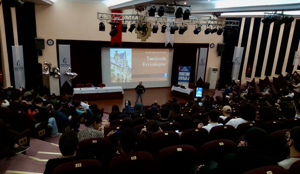 CoderBora's tweet photo. Dün Manisa Celal Bayar Üniversitesinde idim. Çok güzel bir gündü. Baya eğlendik diyebilirim. İlginiz ve içten misafir perverliğiniz için çok teşekkür ederim. 
@mcbuBilisim
https://t.co/VXTFOFFKuH https://t.co/yxBoHa6PVX