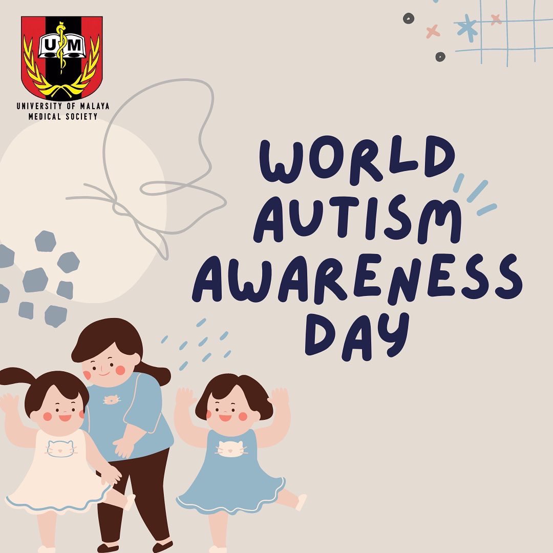 UMedsoc's tweet photo. Today is World Autism Awareness Day! 💙♾ 

It celebrates the resilience of those affected and promotes awareness of it. 💙💙💙

“I am different, not less.” - Dr Temple Grandin, American scientist 🙌🏼

#worldautismawarenessday #ummedsoc #2ndapril https://t.co/SUc5FU5WPu