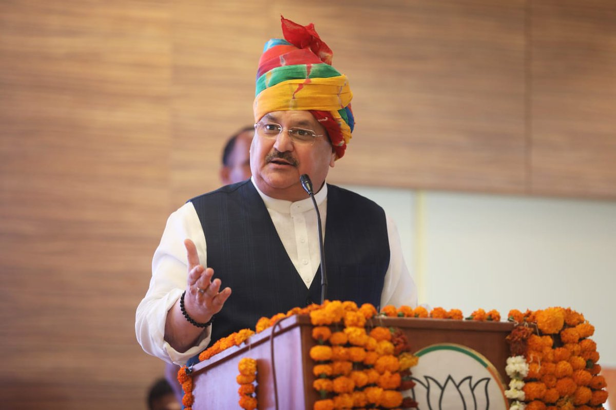 JPNadda's tweet photo. माननीय प्रधानमंत्री @narendramodi जी के नेतृत्व में जनजातीय समाज को सशक्त करने के लिए लगातार योजनाएँ चलायी जा रही हैं। इन्हीं योजनाओं की जानकारी आज राजस्थान के सवाई माधोपुर में आयोजित जनजातीय सम्मेलन में दी। https://t.co/ri1sJkDMlq