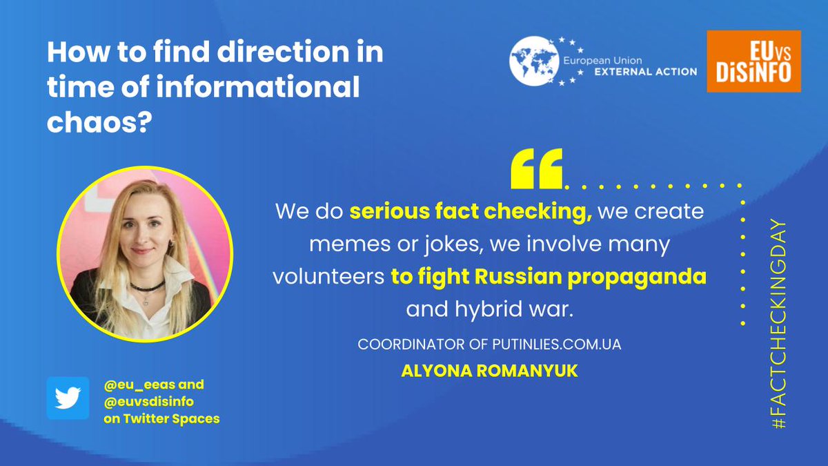 With disinformation narratives it is hard to be surprised, but the techniques are changing, e.g. deep fakes on the President Zelenskyy, hacking attempts.
“The first rule to avoid disinformation trap: keep a cool head &amp; be aware of emotional triggers” Alyona Romanyuk <a href="/AlRomanuk/">Альона Романюк</a>.