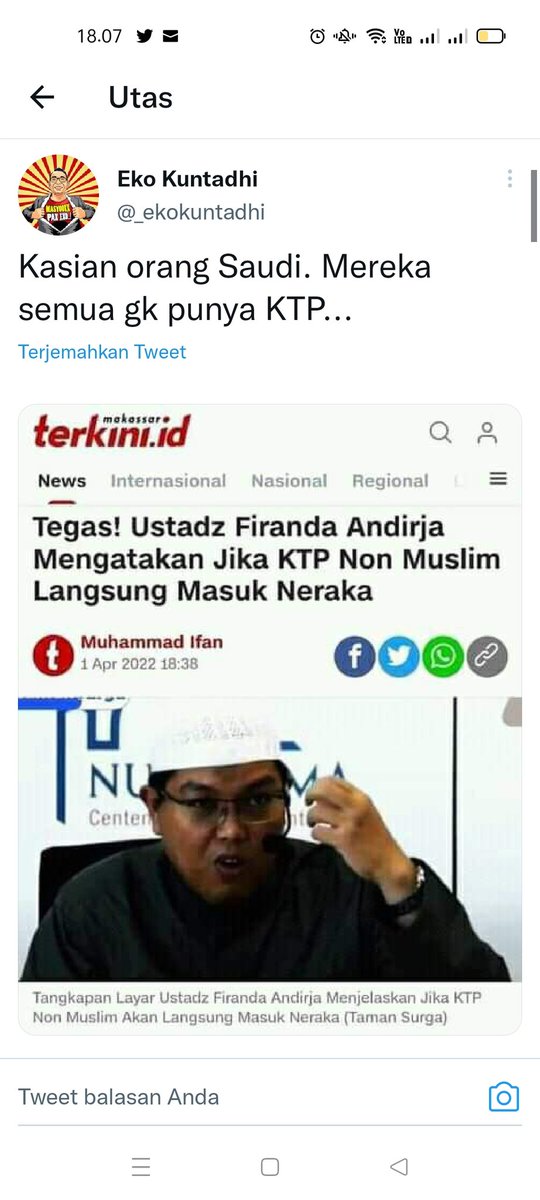 Firdaus Muqarrobin (@thama45) on Twitter photo 