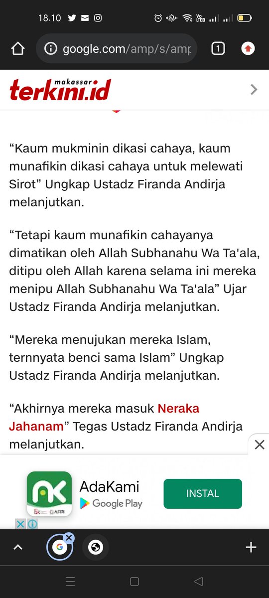 Firdaus Muqarrobin (@thama45) on Twitter photo 