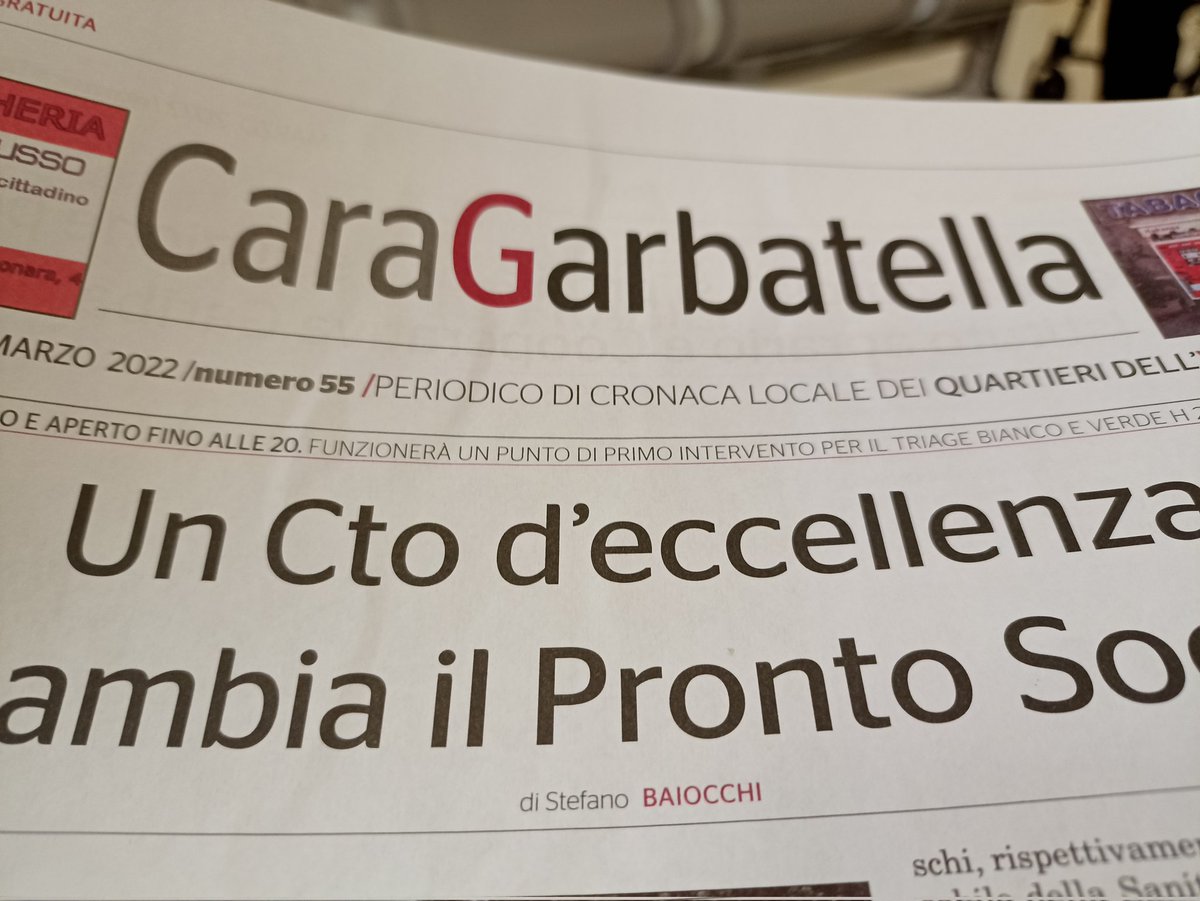 SimoneAtzori73's tweet photo. Andare di corsa al Pronto Soccorso del CTO e ingannare l'attesa trovando @caraGarbatella con un articolo di @Stevenpopart, in cui si parla.... di CTO, centro d'eccellenza IRCCS. E verificarlo di persona! https://t.co/TKZsUdUgTC