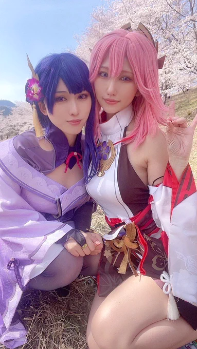 原神 / コスプレ

久しぶりの雷電将軍〜!🥰
ばむ八重神子と虎山で桜ロケしてきた〜!🌸
師匠に撮影してもらったよー!📸
お菓子食べながら花見もできて楽しかった満足!!🥳✨ 